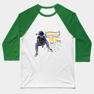 A Contagious Smile's Teen Talk Podcast Baseball T-Shirt